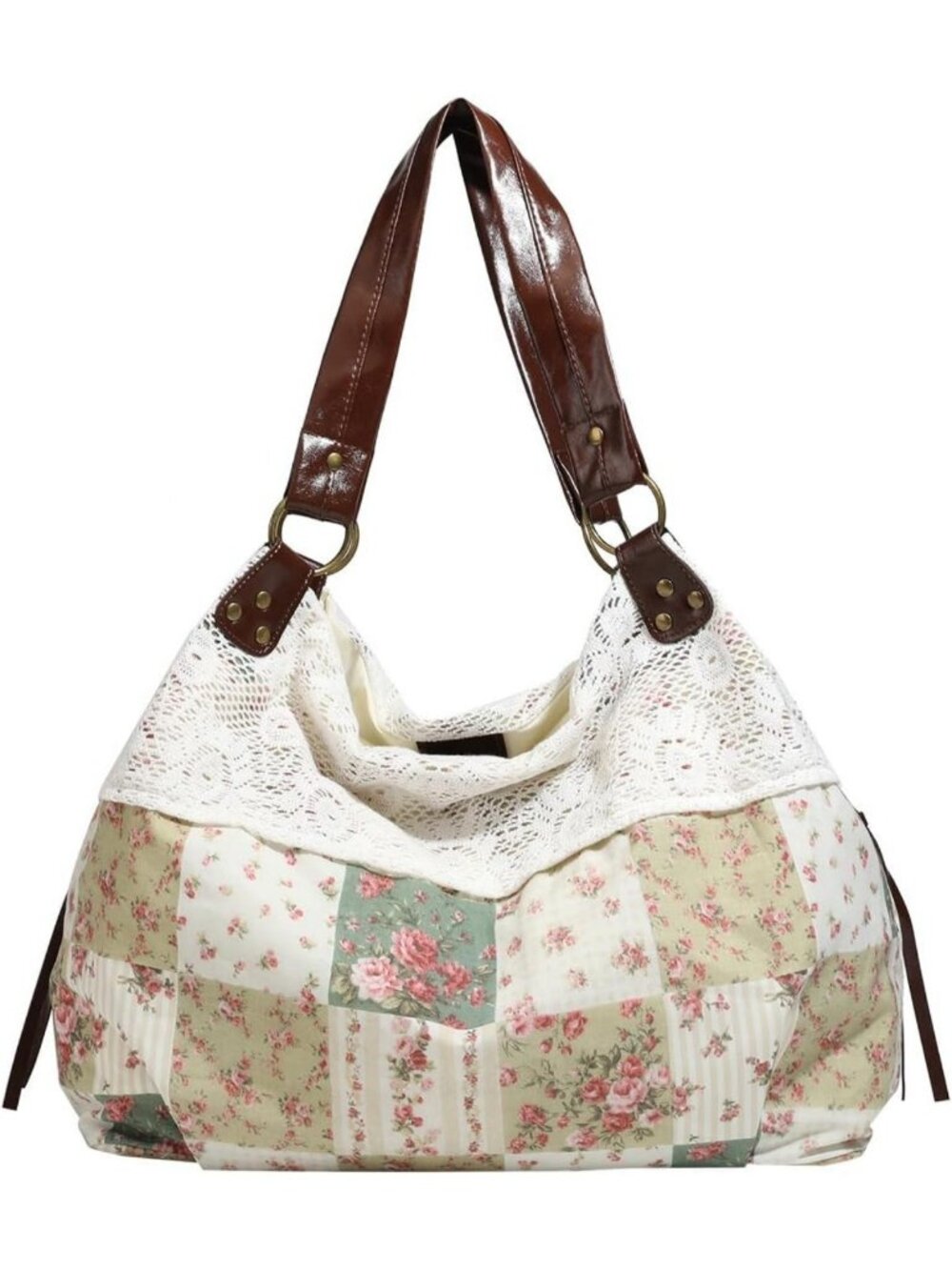 Vintage Lace Hobo Bag for Women | Cottagecore Tote Handbag | Stylish & Versatile